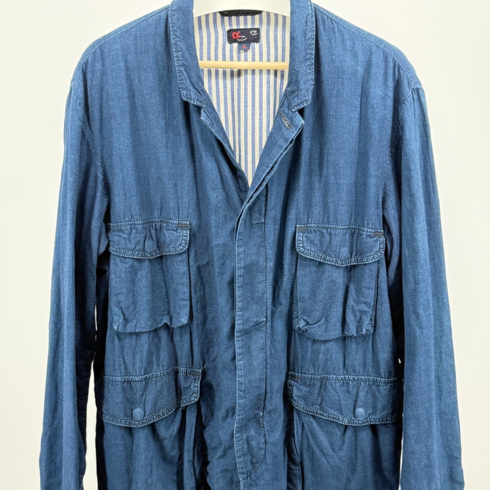 R by 45rpm M65 Indigo Dyed Jacket